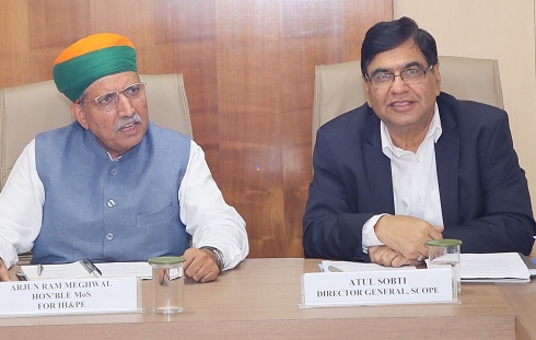 Shri Arjun Ram Meghwal Visits SCOPE Explore new areas of Capacity Building