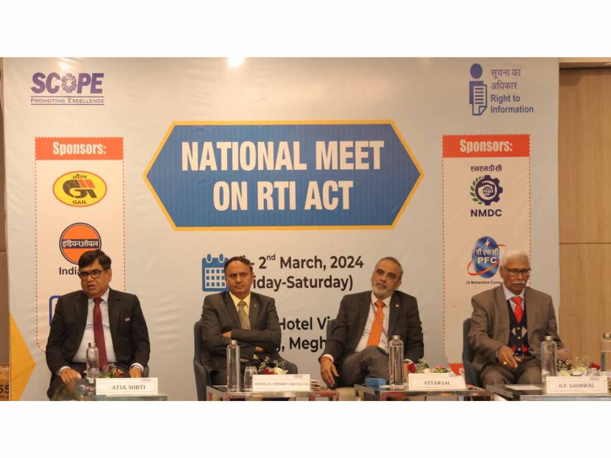 SCOPE National Meet on RTI Act organised in Shillong