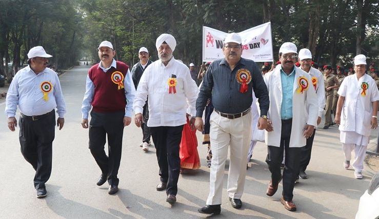 AIDS awareness rally was organised in Bilaspur 