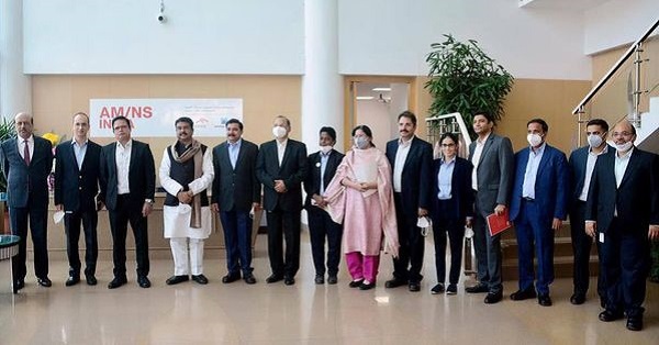 Shri Dharmendra Pradhan visited Arcelor Mittal Nippon Steel