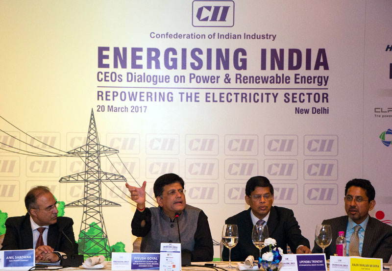 Shri Piyush Goyal interacting with CEOs