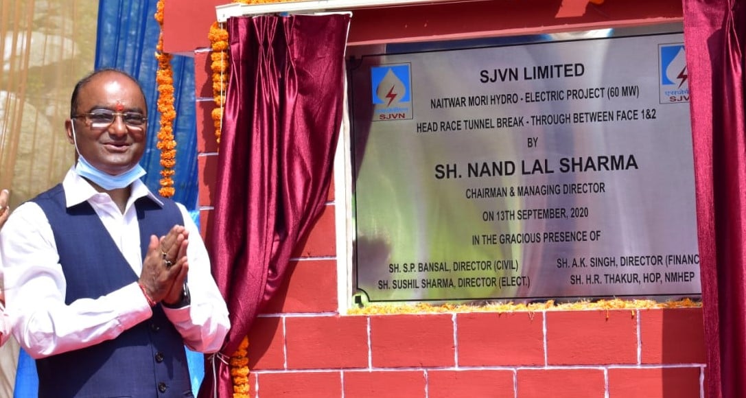 Shri Nand Lal Sharma CMD Visits 60 MW Naitwar Mori Hydro Electric Project