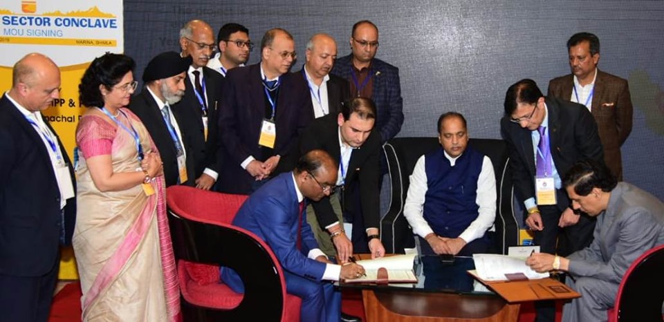 SJVN signed MoU with Government of Himachal Pradesh 