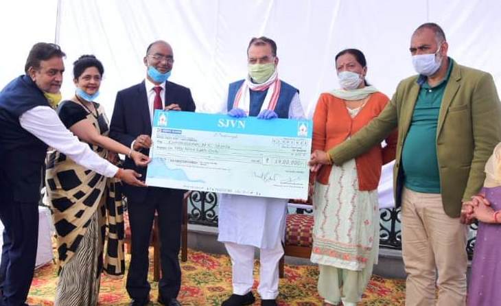 SJVN employees contributes Rs 59 lakhs as reward to Shimla Sanitation Workers