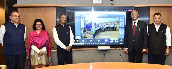 Shri Nand Lal Sharma CMD SJVN laid the foundation of First Boiler Infrastructure of 1320 MW Buxar Thermal Power Plant at Chausa