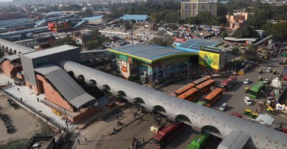 Skywalk connecting ND Railway station with adjacent metro station is now open