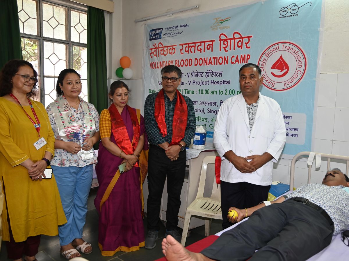 Teesta-V Power Station organized Voluntary Blood Donation Camp