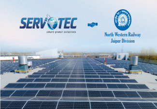 Servotech Secures 7.3 MW On-Grid Solar Rooftop Order from  North Western Railway Jaipur Division