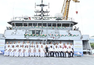 First indigenous designed and constructed Driving Support Vessel delivered by Hindustan Shipyard Ltd