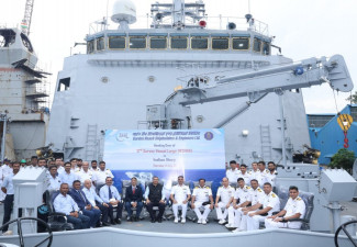 GRSE Delivers its 113th Warship Survey Vessel (Large) ‘Ikshak’ to Indian Navy