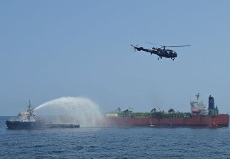 INS Trikand Leads Courageous Rescue Mission in Gulf of Aden, Saves Crew from Blazing LPG Tanker