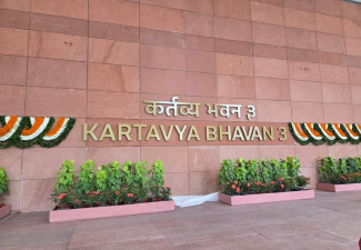 Statsminister Modi innvier bygningen «Kartavya Bhavan-3» til det felles sentralsekretariatet i dag.