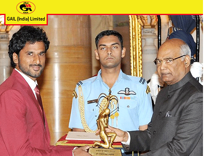 Arjuna Award presented to GAIL Player