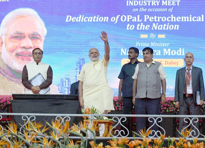 Prime Minister dedicates ONGC Petro additions Ltd Plant to the nation
