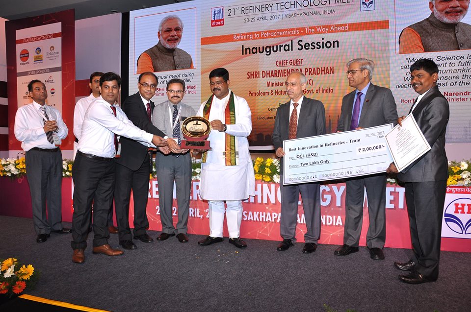 Indian Oil bags Award for the Best Innovation in Refineries
