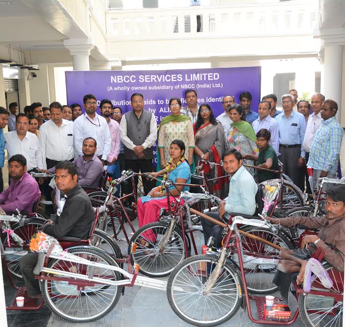 NBCC SERVICES DISTRIBUTES AIDS TO DIFFERENTLY ABLED