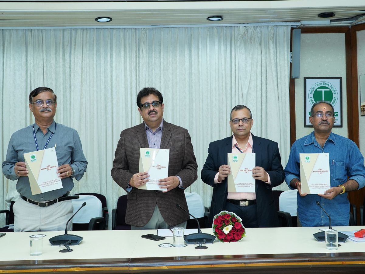 CMD, RINL Atul Bhatt releases Vigilance Manual 2022 of RINL