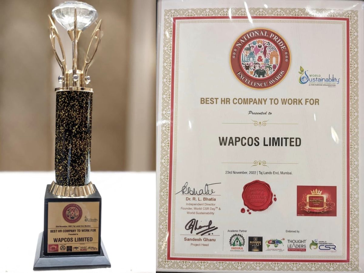 WAPCOS conferred with 'Best HR Company to Work'