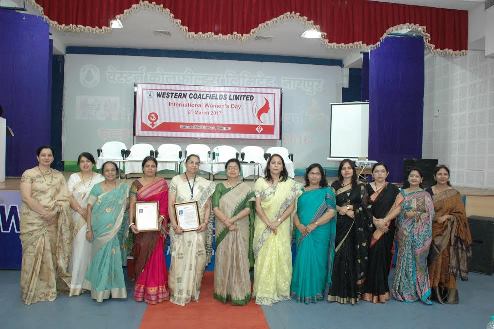 International Womens Day celebrated in WCL Dr Bela Bhattacharya Mrs Anju Bose honored