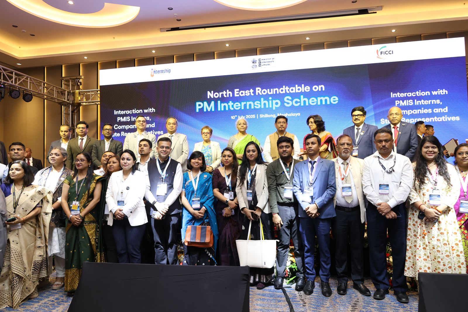 Hon’ble Finance Minister Visits NTPC Stall, Interacts with North-East Interns under Prime Minister’s Internship Scheme in Shillong