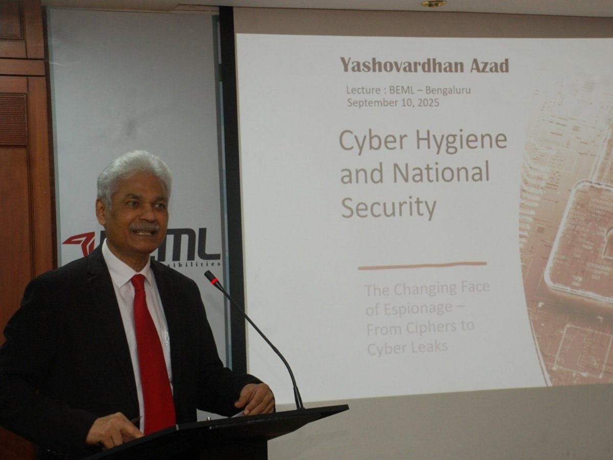 BEML Limited hosts talk on Cyber Security, Cyber Hygiene &  National Security