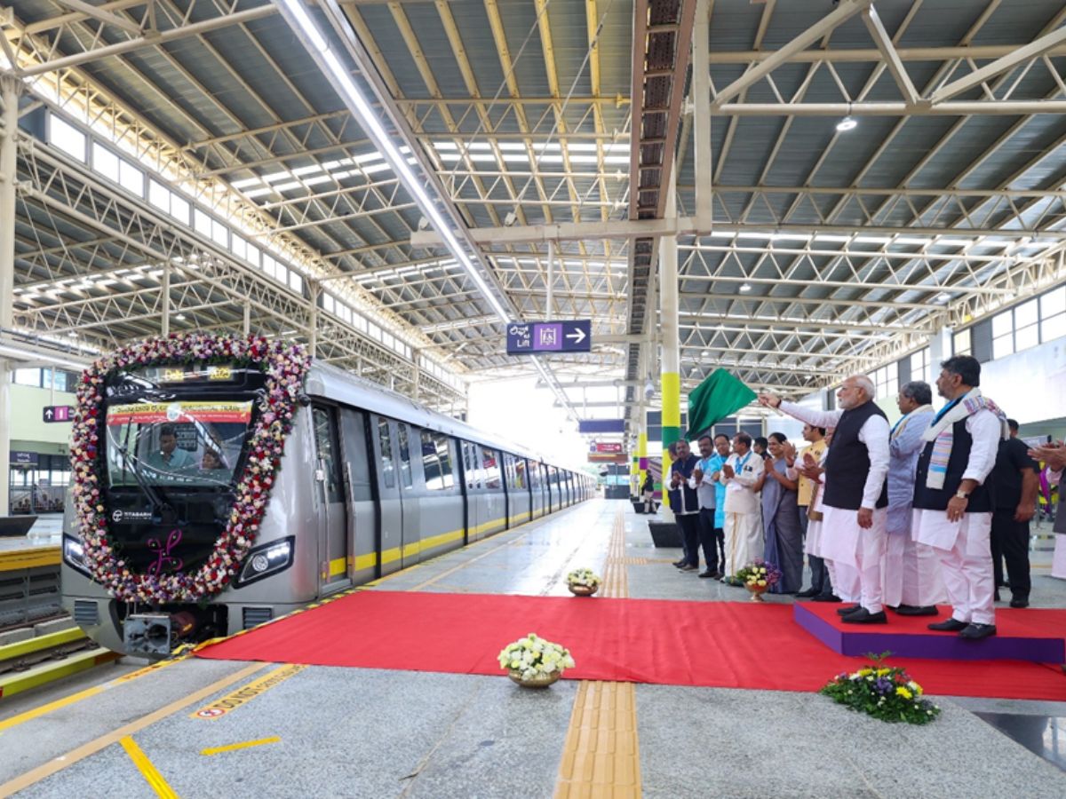 PM Modi inaugurates metro projects worth around Rs 22,800 crore in Bengaluru