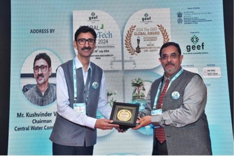 CWC получает награду GEEF Global Water Tech Award на Глобальном саммите по водным технологиям – 2024 г.
