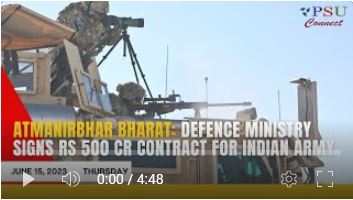Defence Ministry signs Rs 500 cr contract for Indian Army |Today's Top News | June 15, 2023 | India