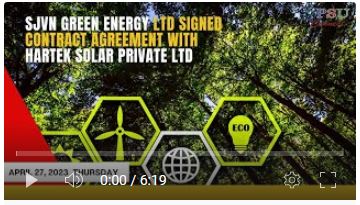 #SJVN Green Energy Ltd signed Contract Agreement| Today's Top news | April 27, 2023