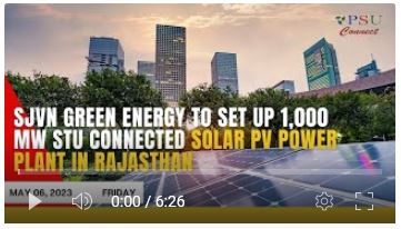 #SJVN Green Energy to set up Solar PV Power Plant| Today's Top news | May 05, 2023