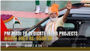 PM Modi to dedicate infrastructure projects worth over Rs. 5500 cr | Today's Top news | May 09, 2023
