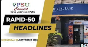 Rapid 50 News | Federal Bank Opens New Branch in Rajpura, Punjab | Psuconnect | India | SEP 27