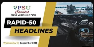 Новости Рапида 50 | 13 сентября 2023 г. | Coal India выделит 24,750 61 рупий на XNUMX экологически чистый проект
