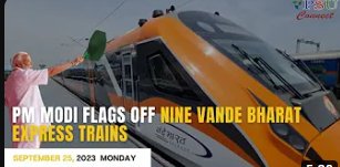 Премьер-министр Моди остановил девять поездов Vande Bharat Express | Главные новости дня, 25 сентября 2023 г. | Псуконнект